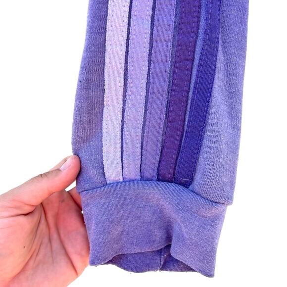 Aviator Nation Rugby Wide Leg Sweatpants Cropped Sweatshirt Large Faded Grape - Picture 9 of 16